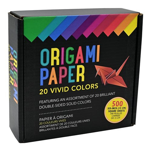 Peter Pauper Press Origami Paper - Vivid Colours, Box of 500 sheets