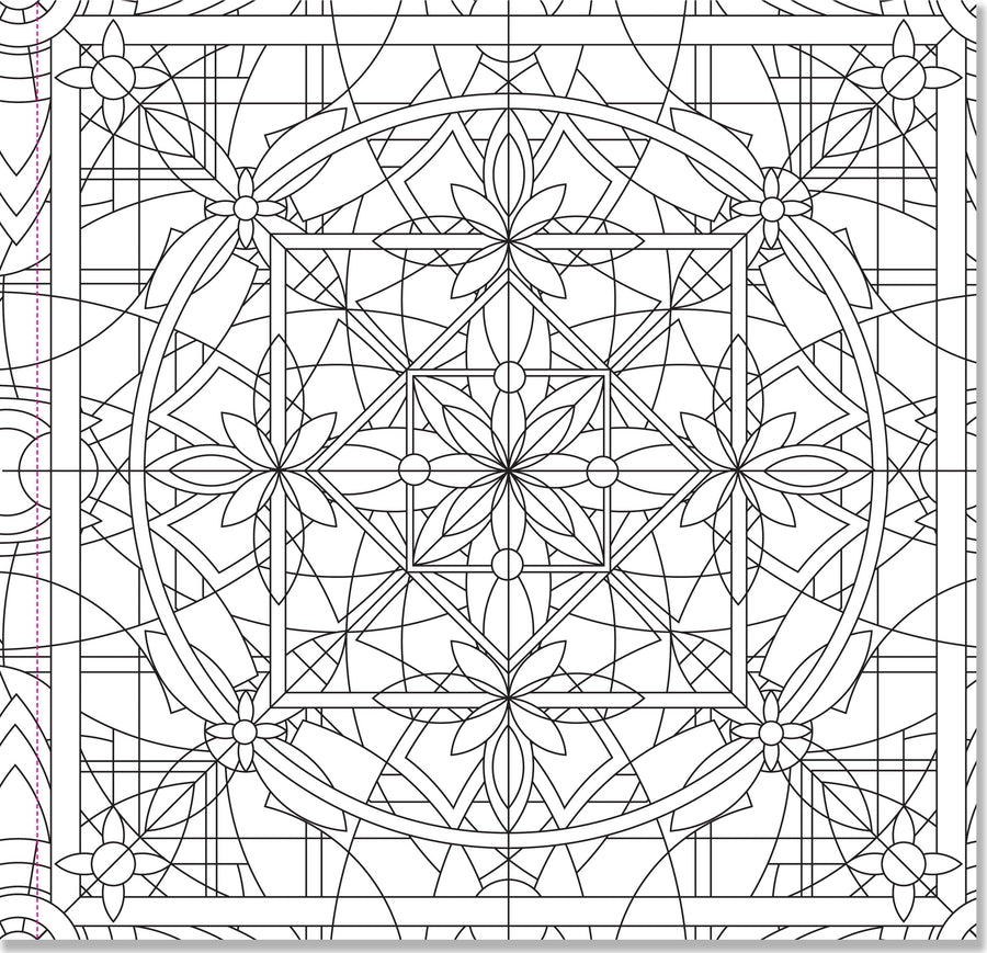 Peter Pauper Press Studio Series Colouring Book - Kaleidoscope Designs