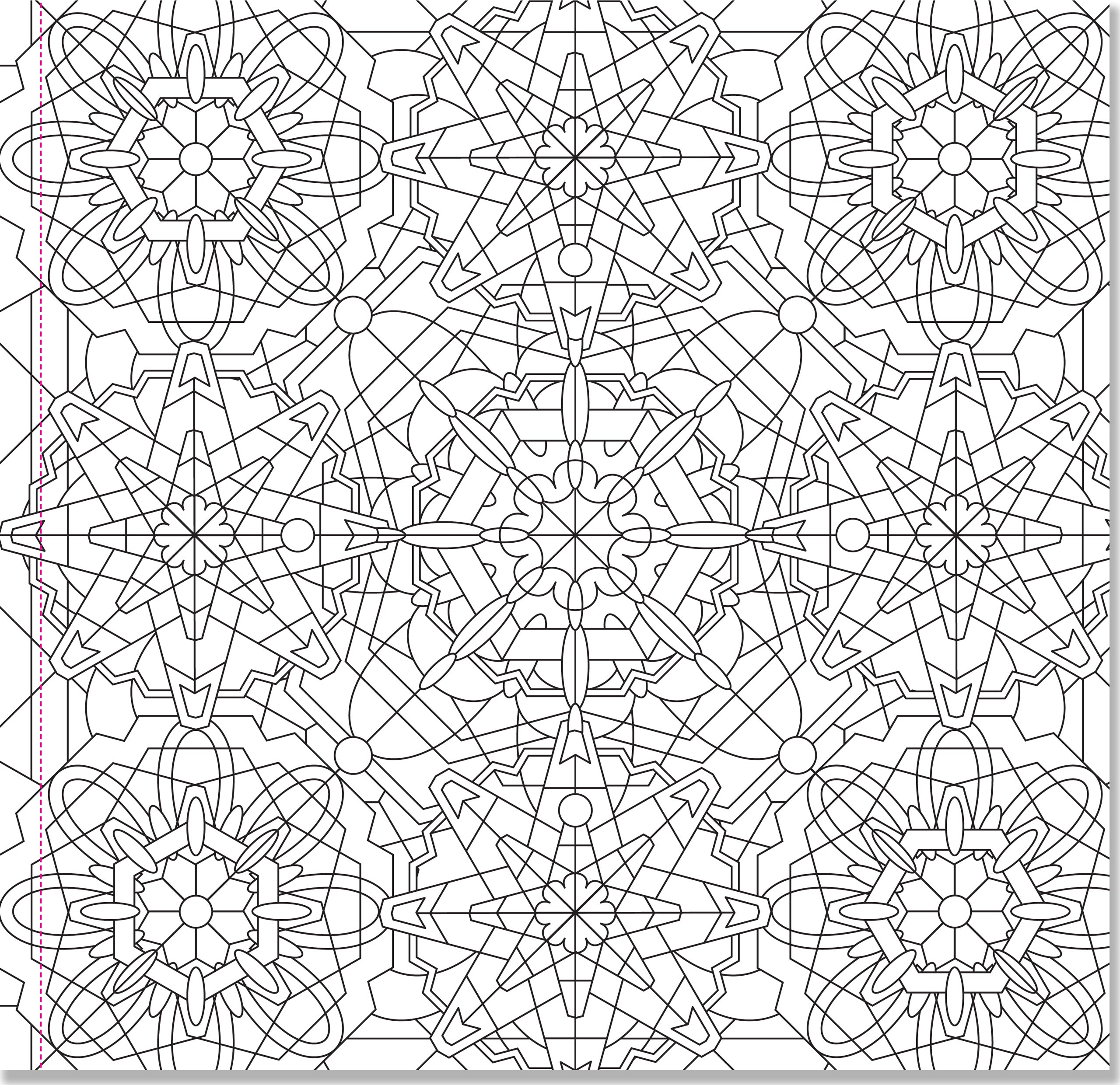 Peter Pauper Press Studio Series Colouring Book - Kaleidoscope Designs