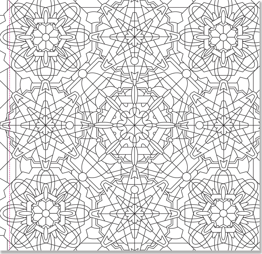 Peter Pauper Press Studio Series Colouring Book - Kaleidoscope Designs