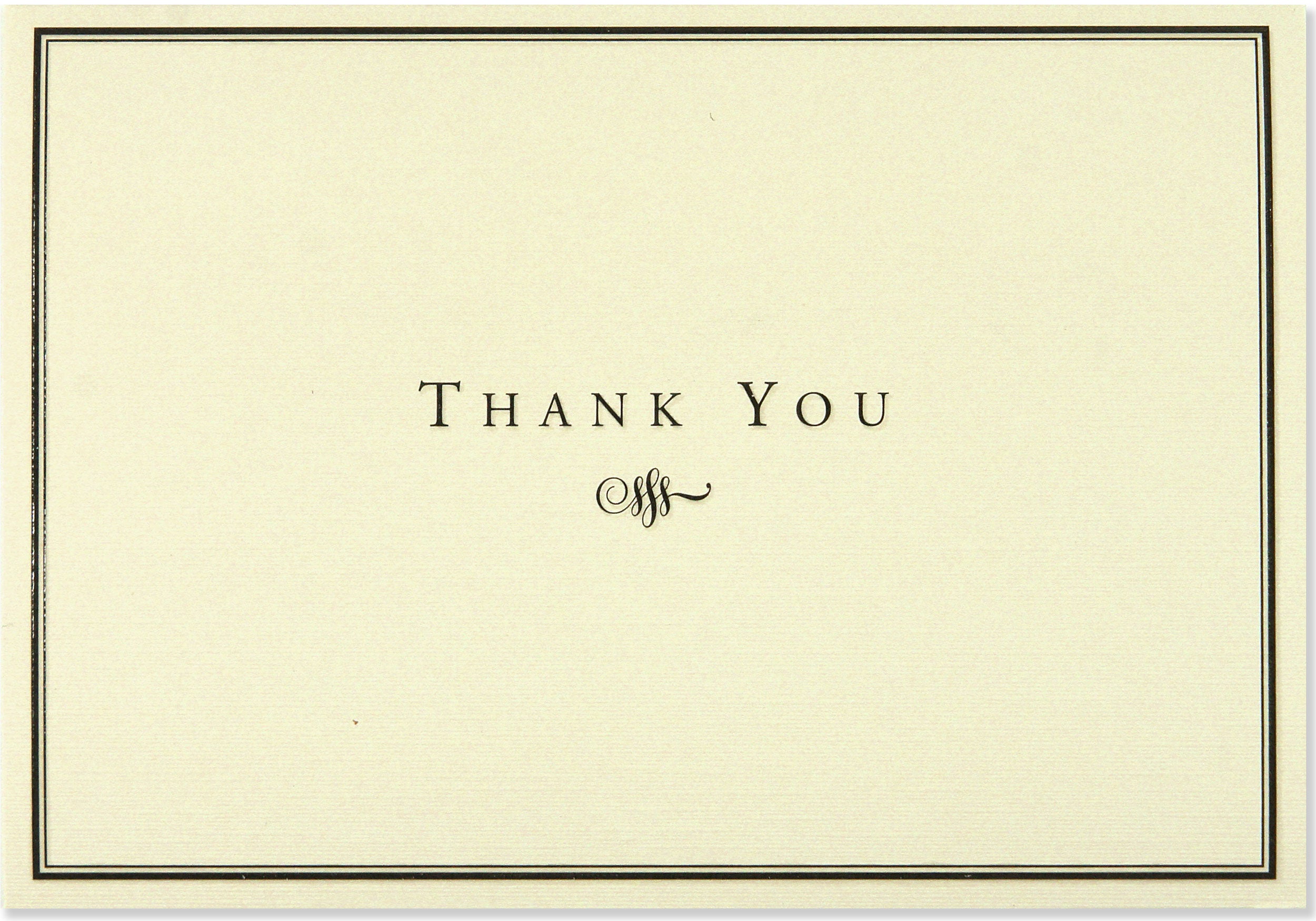 Peter Pauper Press Thank You Card Set - Black & Cream