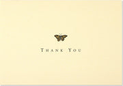 Peter Pauper Press Thank You Card Set - Gold Butterfly