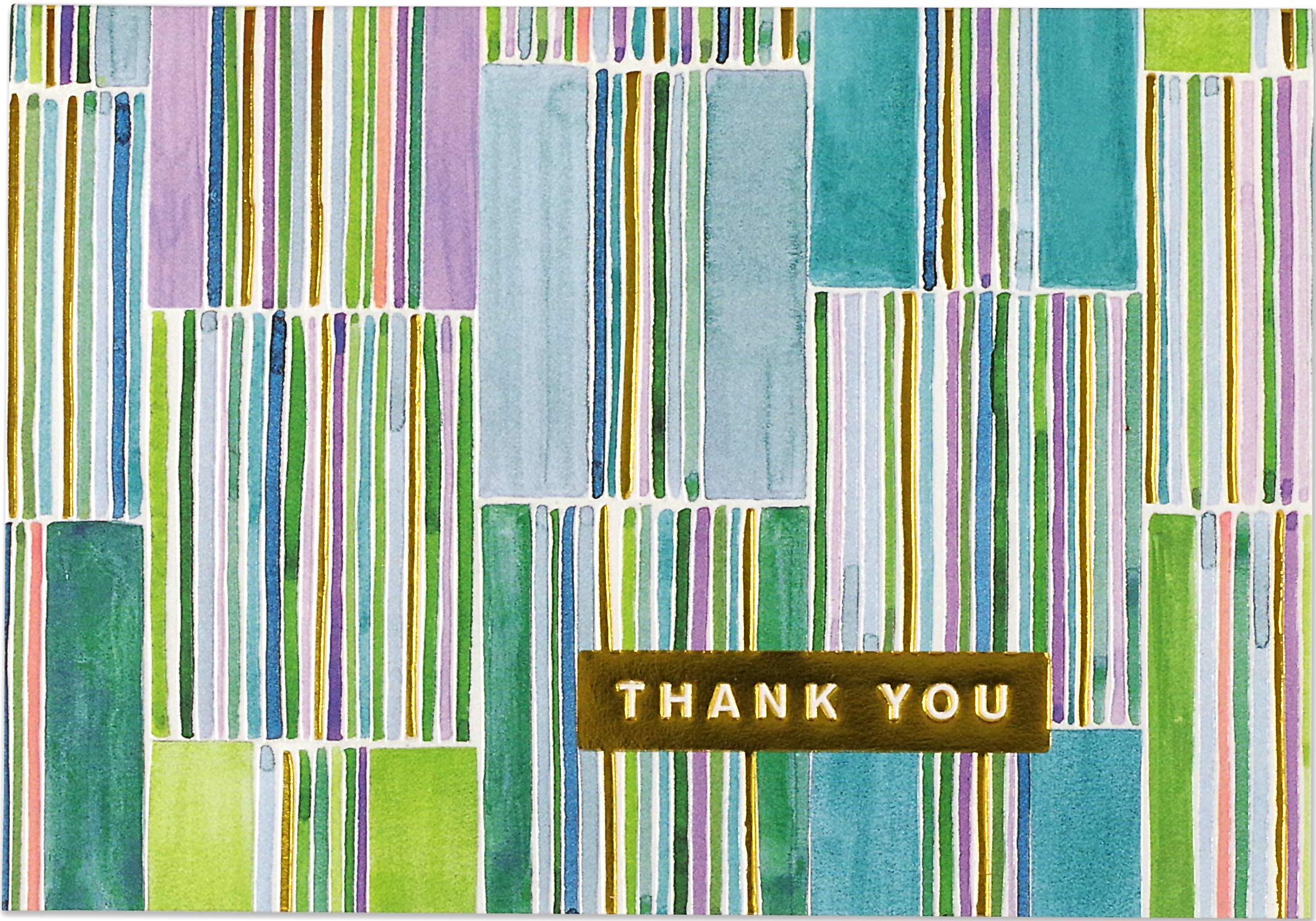 Peter Pauper Press Thank You Card Set - Hampton Stripes