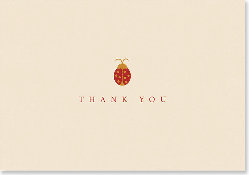 Peter Pauper Press Thank You Card Set - Ladybug