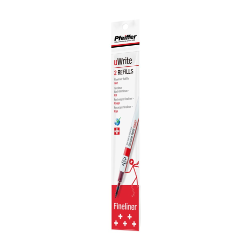 Pfeiffer Pfeiffer uWrite Fineliner Refill - Red