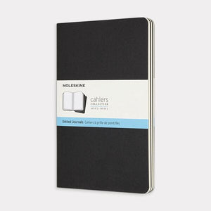 Moleskine Cahier Notebook - Dot Grid, Large, Black