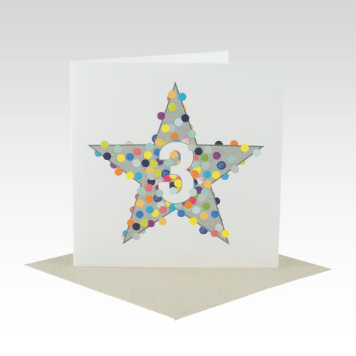 Rhicreative Rhicreative Greeting Card - #3 Dotty Star