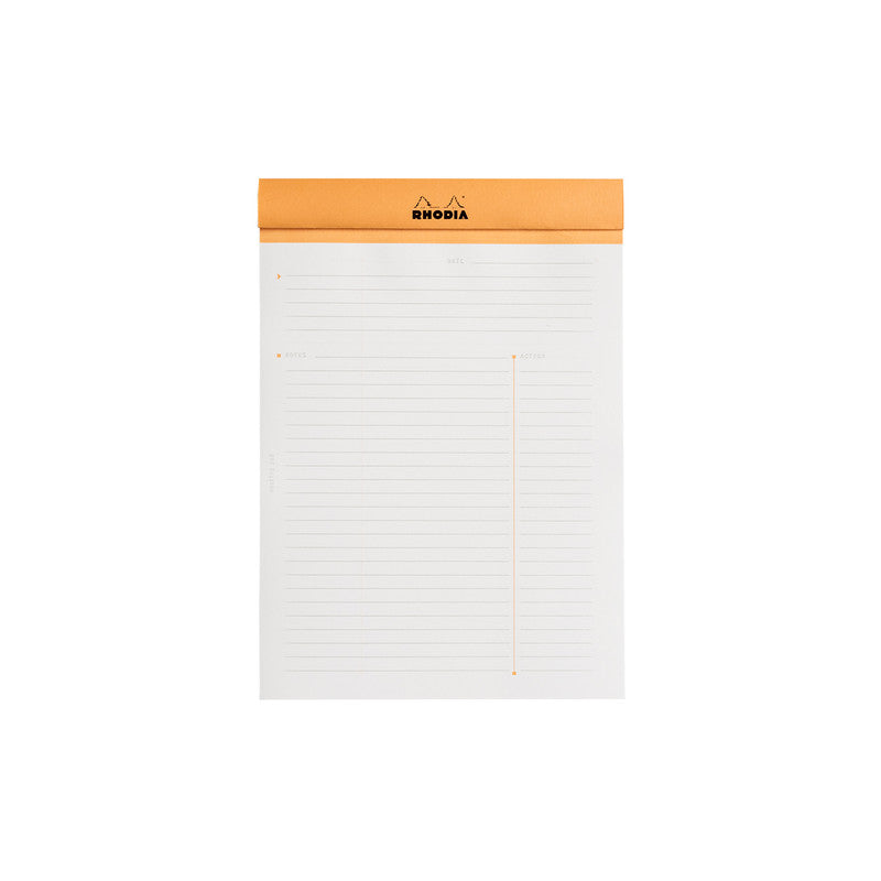 Rhodia Rhodia #16 Meeting Notepad - Ruled, A5, Orange