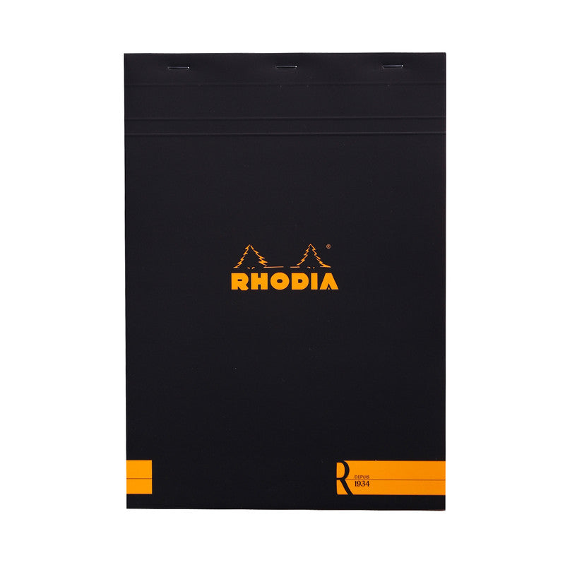 Rhodia Rhodia #18 Premium Notepad - Ruled, A4, Black