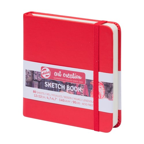 Royal Talens Talens Art Creation "TAC" Sketchbook - 12 x 12cm, Red