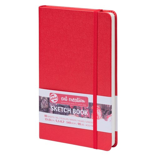 Royal Talens Talens Art Creation "TAC" Sketchbook - 13 x 21cm, Red