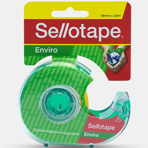 Sellotape Sellotape Enviro Tape with Dispenser