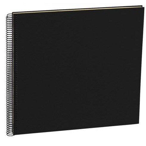 Semikolon Semikolon Spiral Bound Photo Album - Large, Black, Cream Pages