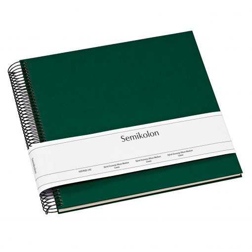 Semikolon Semikolon Spiral Bound Photo Album - Medium, Forest, Cream Pages