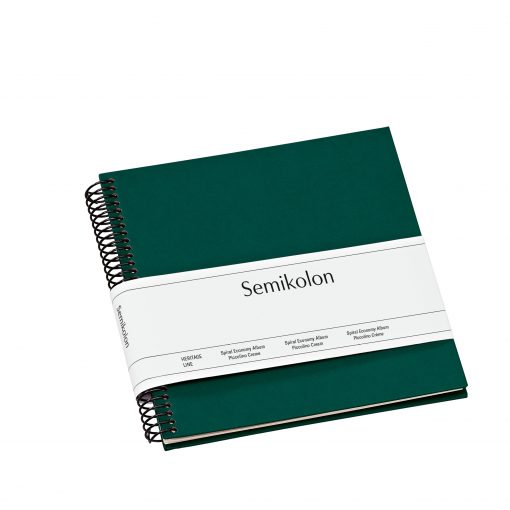 Semikolon Semikolon Spiral Bound Photo Album - Small, Forest, Cream Pages