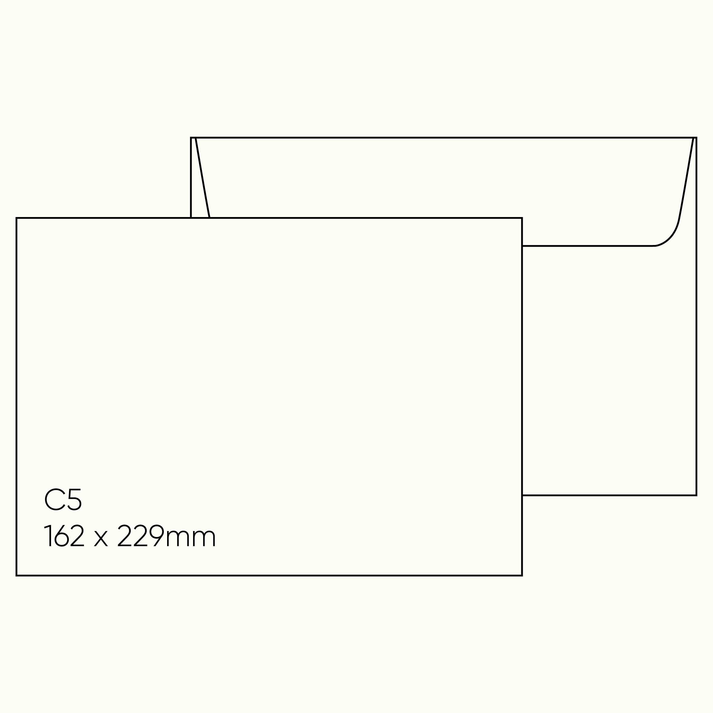 Stephen C5 Envelope (162 x 229mm) - Stephen Gesso White, Pack of 10