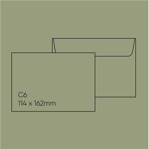 Stephen C6 Envelope (114x162mm) - Stephen Verdigris, Pack of 10
