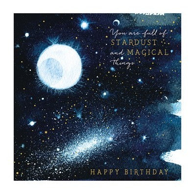 The Art File The Art File Greeting Card - Natural Phenomenon, Stardust & Magical Things Birthday