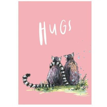 The Art File The Art File Greeting Card - Snowtap, Hugs Lemus