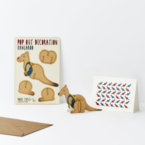 The Pop Out Card Co Pop Out Card - Kangaroo