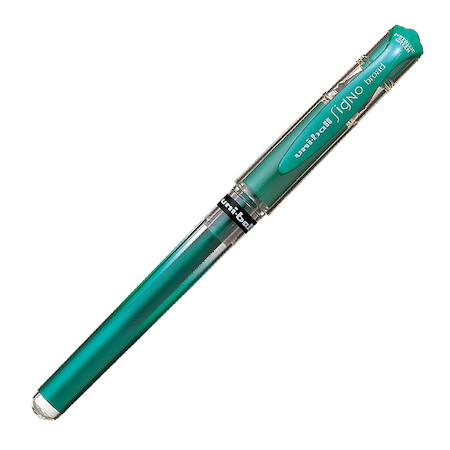 Uni-ball Uni-ball Signo Gel Ink Pen, 1.0mm Broad, Metallic Green