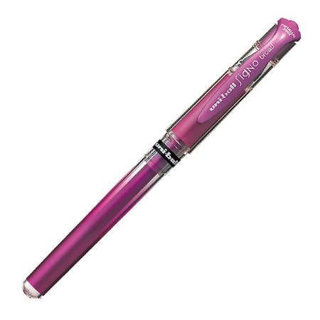 Uni-ball Uni-ball Signo Gel Ink Pen, 1.0mm Broad, Metallic Pink