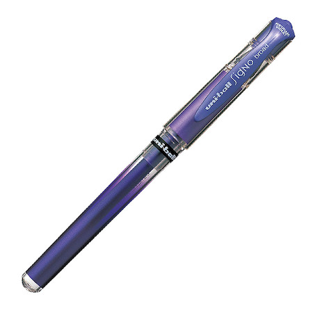 Uni-ball Uni-ball Signo Gel Ink Pen, 1.0mm Broad, Metallic Purple