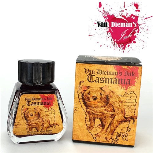 Van Dieman's Ink Van Dieman's Fountain Pen Ink - Tasmania Series, Tasmanian Pink Robin, 30ml