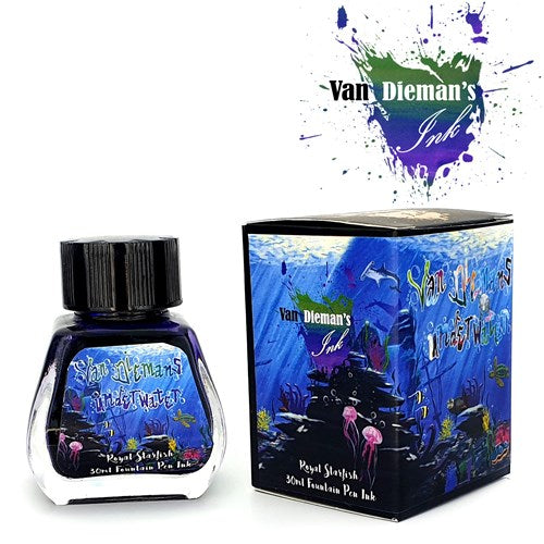 Van Dieman's Ink Van Dieman's Fountain Pen Ink - Underwater Series, Royal Starfish, 30ml