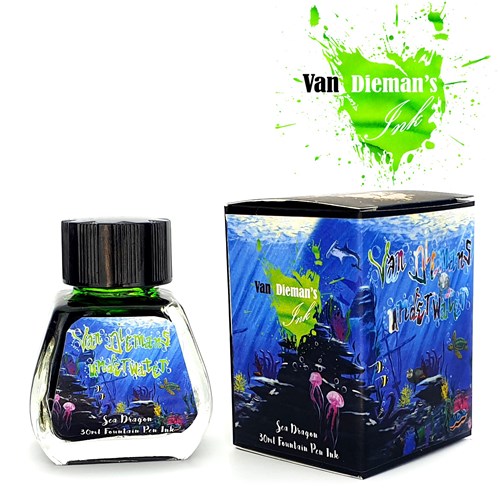 Van Dieman's Ink Van Dieman's Fountain Pen Ink - Underwater Series, Sea Dragon, 30ml