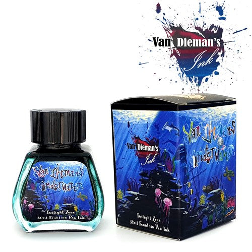 Van Dieman's Ink Van Dieman's Fountain Pen Ink - Underwater Series, Twilight Zone, 30ml