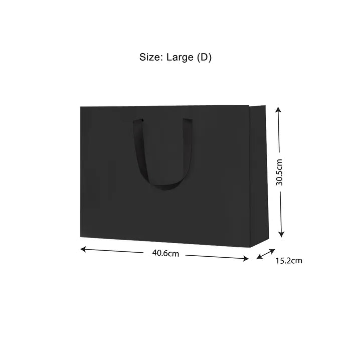 Vandoros Gift Bag - Metro, Black, "D" Large, 406x305x152mm