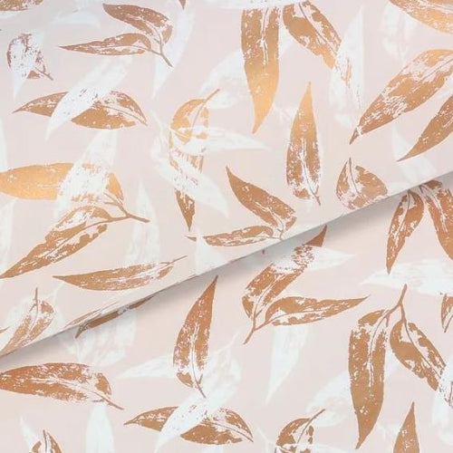 Vandoros Gift Wrapping Paper - Coolabah, Uncoated, Champagne/Copper (approx 3 mtrs)