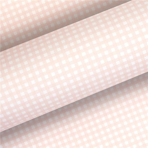 Vandoros Gift Wrapping Paper - Gingham, Champagne (approx 3 mtrs)