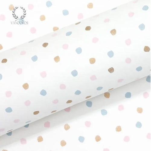 Vandoros Gift Wrapping Paper - Jolly Blue/Pink (approx 3 mtrs)