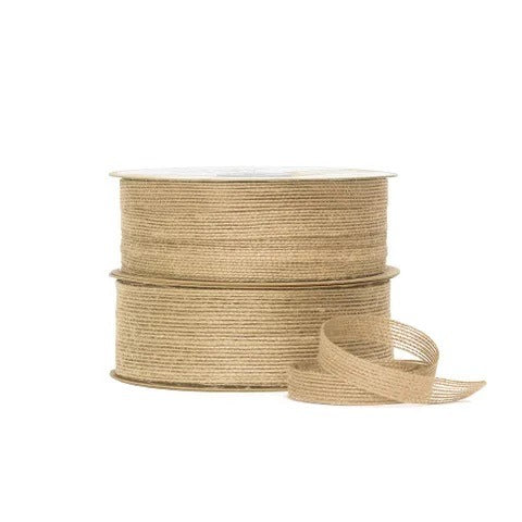 Vandoros Ribbon: 10mm Eco Jute Natural (per metre)