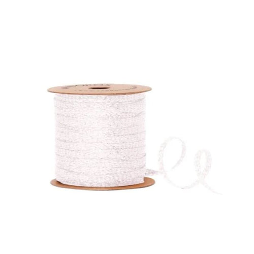 Vandoros Ribbon 20M Bobbin - 3mm Lumi, Iridescent White