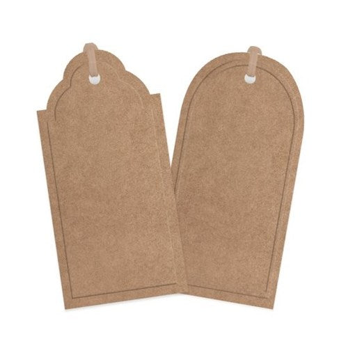Vandoros Vandoros Gift Tag Pack - Embossed Kraft, Pack of 6