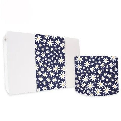 Vandoros Wrap Band - Daisy Chain Uncoated, Navy (10cm x approx. 3mtr)