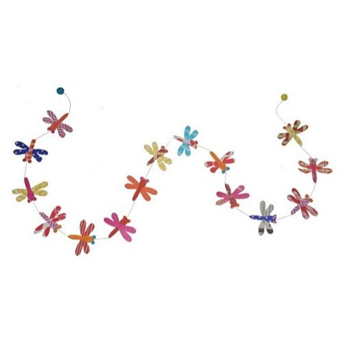 Washi Craft Paper Garland - Dragonflies