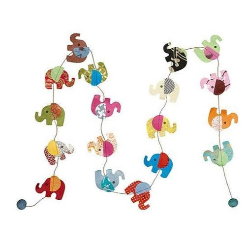 Washi Craft Paper Garland - Elephants