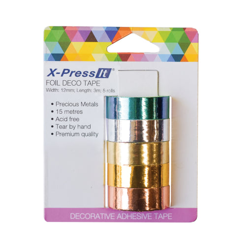 Xpress It X-Press It Deco Tape - Precious Metals